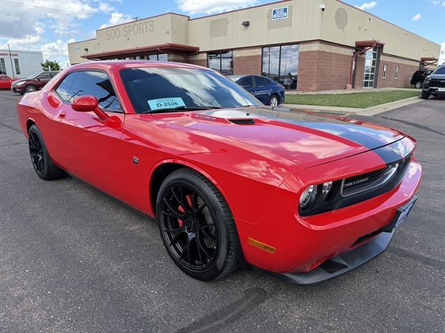 Red 2009 Dodge Challenger SRT8 RWD Coupe Rear-Wheel Drive Automatic