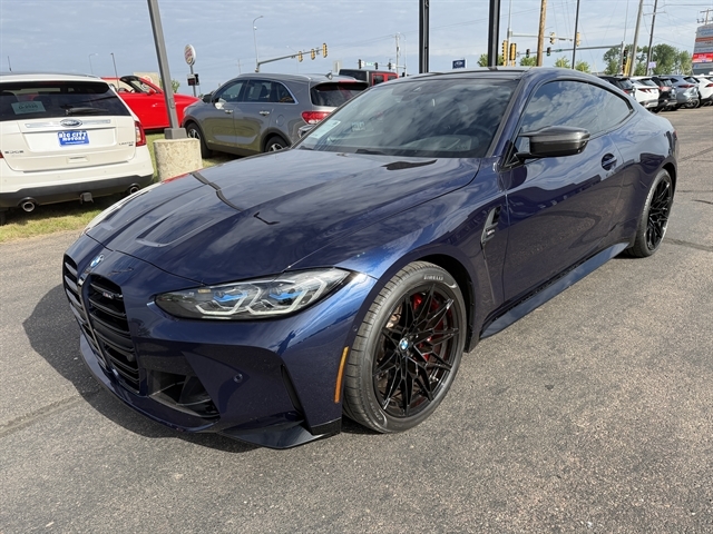 Blue 2021 BMW M4 RWD Coupe Rear-Wheel Drive Manual