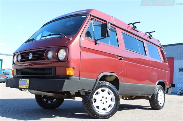 1990 Volkswagen Vanagon GL Camper Passenger Van Rojo (MAROON) Van Tracción trasera Manual