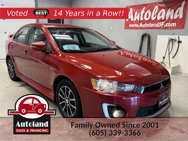 Rally Red Metallic 2017 Mitsubishi Lancer Sedan Front-Wheel Drive Automatic