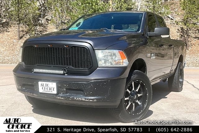 Gray (Granite Crystal Metallic Clearcoat) 2016 RAM 1500 SLT Quad Cab 4WD Pickup Truck Four-Wheel Drive Automatic