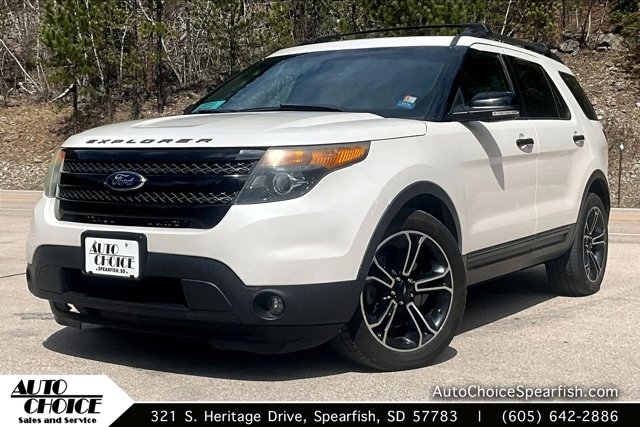 White Platinum Clearcoat Metallic 2015 Ford Explorer Sport 4WD SUV / Crossover All-Wheel Drive Automatic