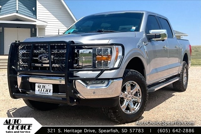 Silver Metallic 2021 Ford F-150 Pickup Truck Four-Wheel Drive Automatic