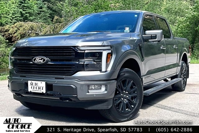 Gray Metallic 2024 Ford F-150 Platinum SuperCrew 4WD Pickup Truck Four-Wheel Drive Automatic