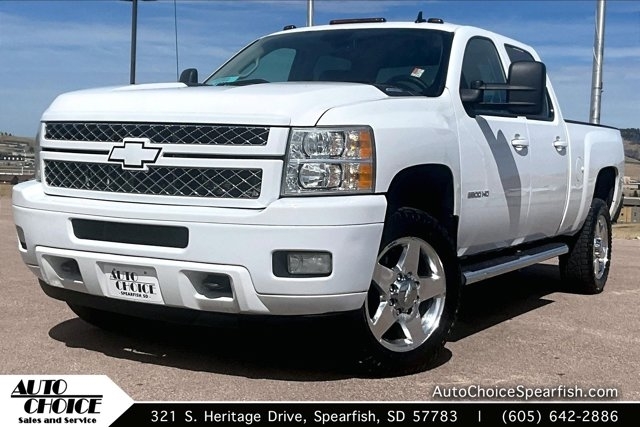 Summit White 2013 Chevrolet Silverado 3500HD LTZ Crew Cab 4WD Pickup Truck Four-Wheel Drive Automatic