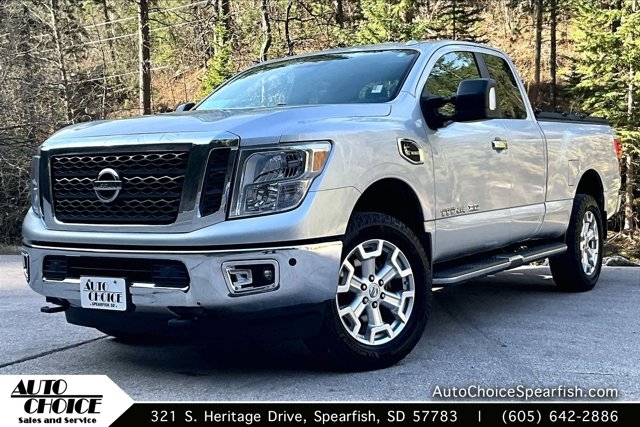 Brilliant Silver 2017 Nissan Titan Pickup Truck Automatic