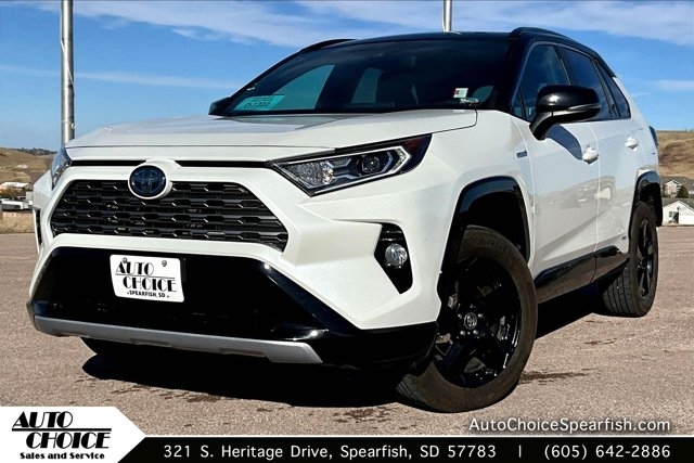 White (Blizzard Pearl) 2020 Toyota RAV4 Hybrid XSE AWD SUV / Crossover All-Wheel Drive Continuously Variable Transmission
