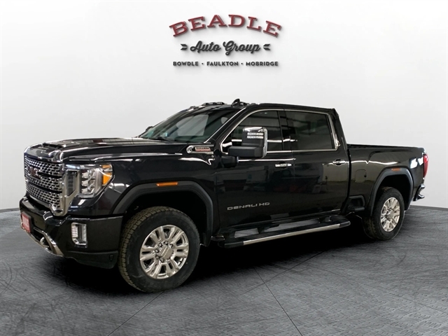 CARBON BLACK 2021 GMC Sierra 3500HD Denali Crew Cab 4WD Pickup Truck Four-Wheel Drive Automatic