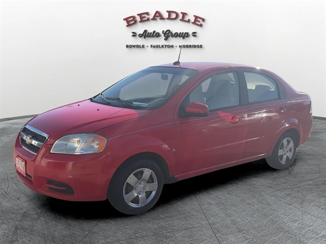 Red 2009 Chevrolet Aveo Sedan Front-Wheel Drive Automatic