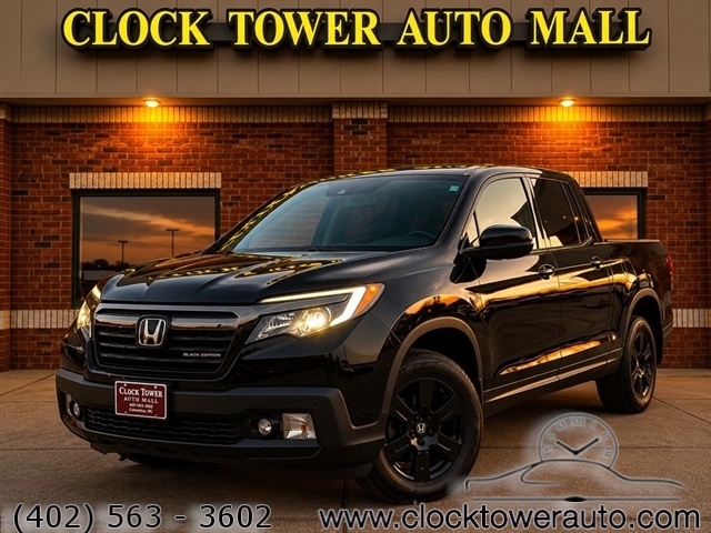 Crystal Black Pearl 2019 Honda Ridgeline Black Edition AWD Pickup Truck All-Wheel Drive Automatic