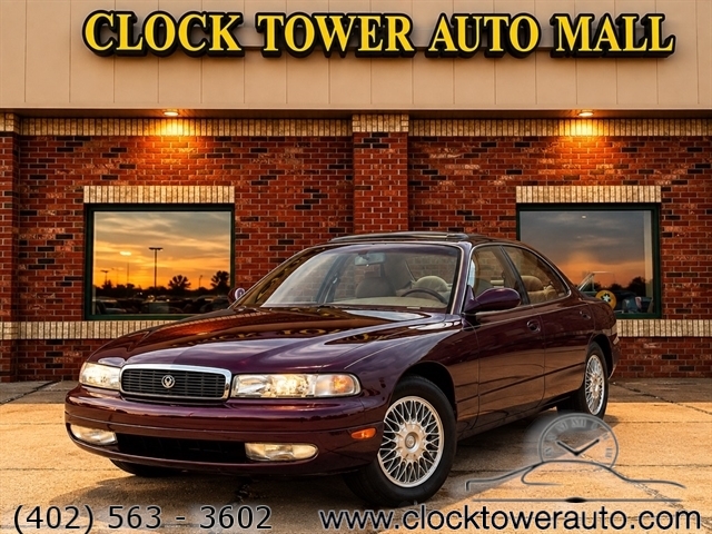 Red (Maroon) 1992 Mazda 929 Sedan Rear-Wheel Drive Automatic