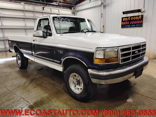 BLUE & WHITE 1995 Ford F-150 Pickup Truck Automatic