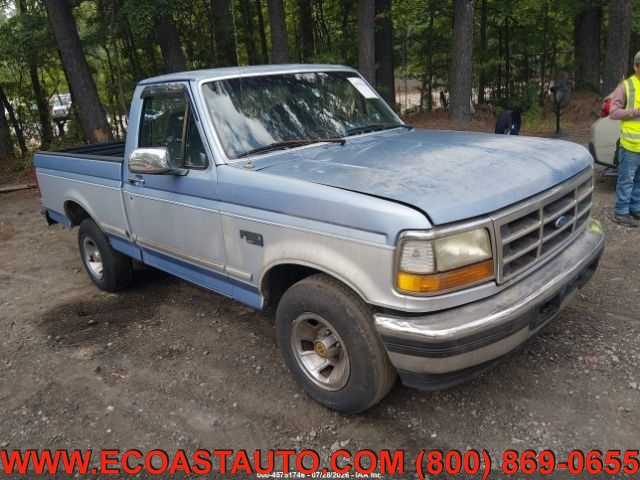 BLUE AND SILVER 1996 Ford F-150 Pickup Truck Automatic