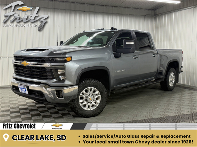 Sterling Gray Metallic 2024 Chevrolet Silverado 2500HD LT Crew Cab 4WD Pickup Truck Four-Wheel Drive Automatic