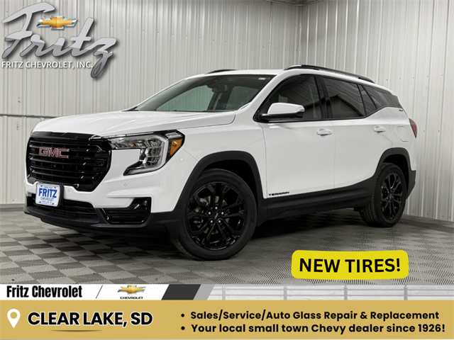 Summit White 2022 GMC Terrain SLT AWD SUV / Crossover All-Wheel Drive Automatic