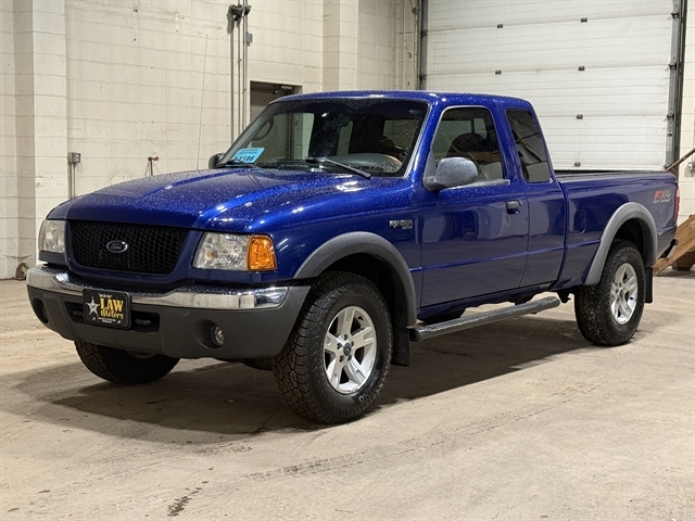 Sonic Blue Metallic 2003 Ford Ranger 4 Dr XLT FX4 4WD Extended Cab SB Pickup Truck Four-Wheel Drive Automatic