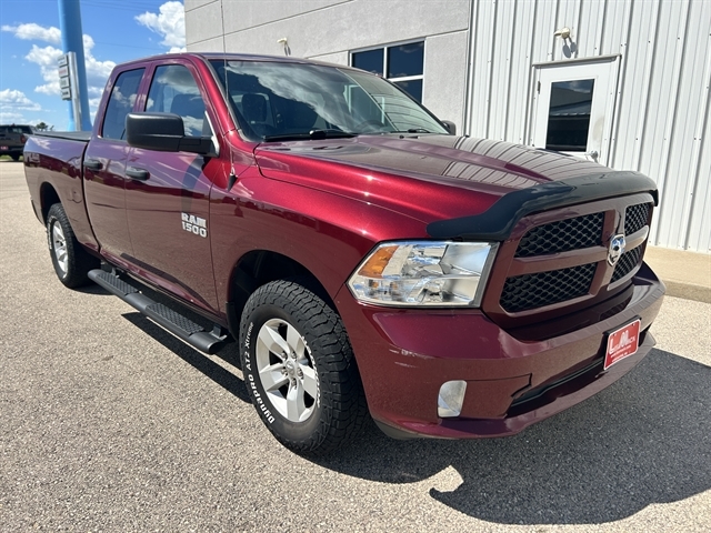 Red 2018 RAM 1500 Pickup Truck Four-Wheel Drive Automatic