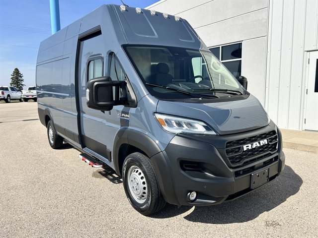 Blue 2024 RAM ProMaster EV Delivery 159 Super High Roof Step Van FWD Van Front-Wheel Drive Automatic