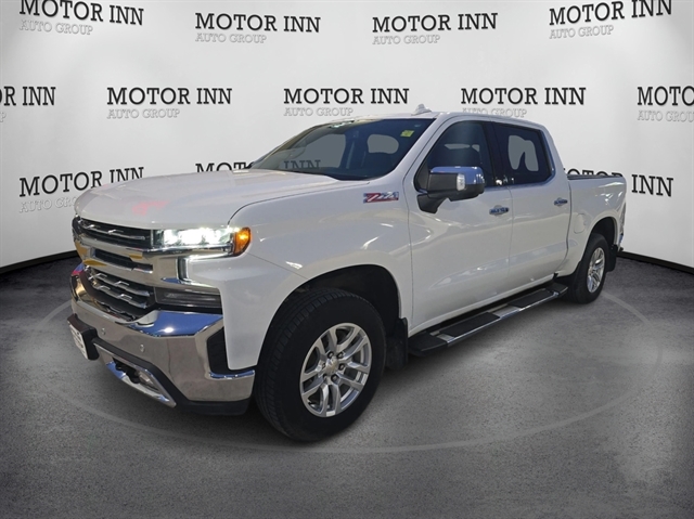 White 2020 Chevrolet Silverado 1500 LTZ Crew Cab 4WD Pickup Truck Four-Wheel Drive Automatic