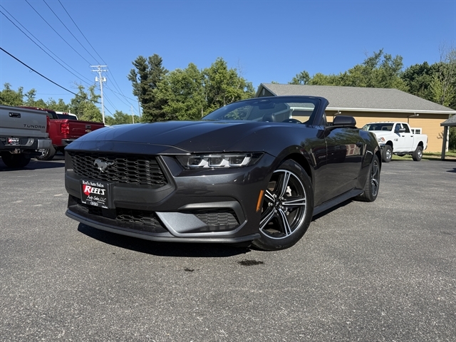 Gray (Dark Matter Grey Metallic) 2024 Ford Mustang EcoBoost Premium Convertible RWD Convertible Rear-Wheel Drive Automatic