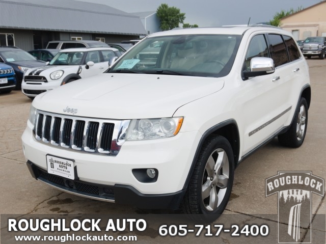 Stone White 2012 Jeep Grand Cherokee SUV / Crossover Four-Wheel Drive Automatic