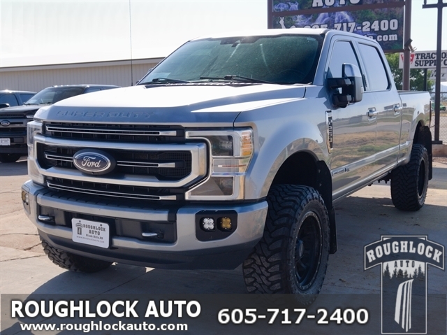 Iconic Silver Metallic 2021 Ford F-250 Super Duty Pickup Truck Four-Wheel Drive Automatic