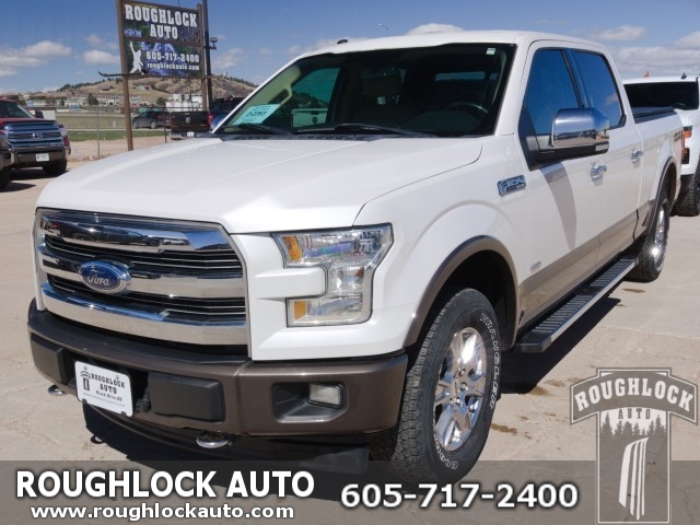 White Platinum Metallic Tri-Coat 2017 Ford F-150 Lariat SuperCrew LB 4WD Pickup Truck Four-Wheel Drive Automatic
