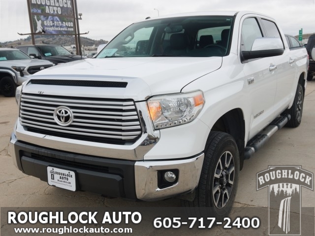 Super White 2015 Toyota Tundra Pickup Truck Four-Wheel Drive Automatic