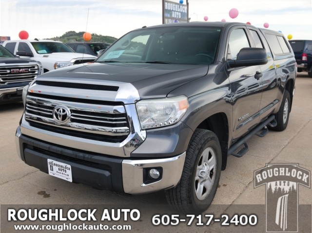 Magnetic Gray Metallic 2016 Toyota Tundra SR5 Double Cab 4.6L 4WD Pickup Truck Four-Wheel Drive Automatic