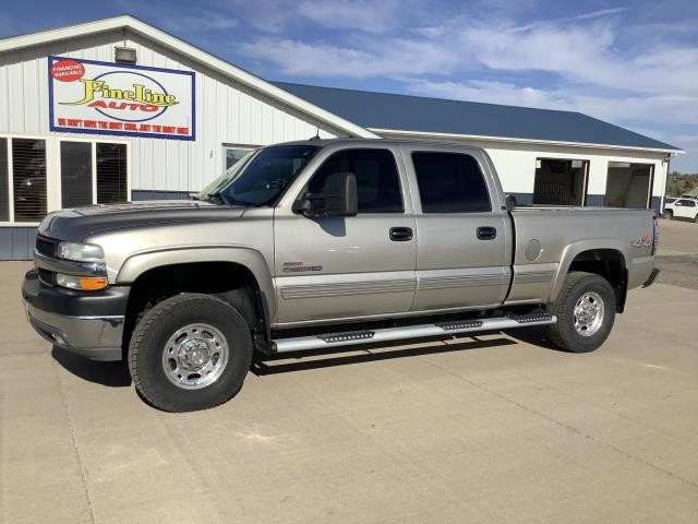 2002 CHEVROLET SILVERADO 2500HD LT CREW CAB 2500 HD 4X4 6.6 DURAMAX DIESEL
