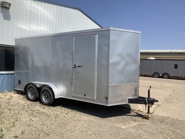 2026 DARKHORSE 7X16 ENCLOSED  EXTRA 2 FEET IN HEIGHT LIKE NEW!! 7X16 ENCLOSED TRAILER